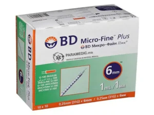 Bd micro-fine plus seringue insuline 0.5ml sachets de 10 pcs